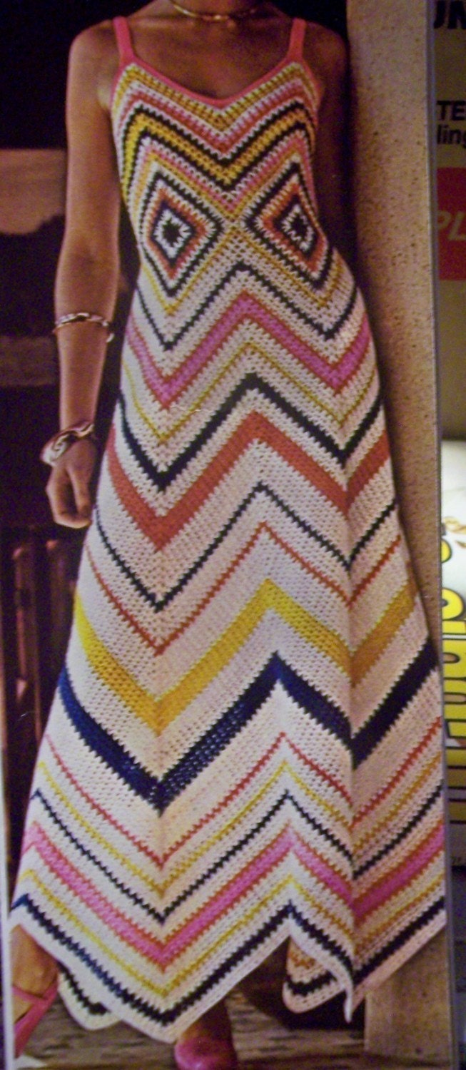 Crochet Pattern GORGEOUS MAXI DRESS tank style