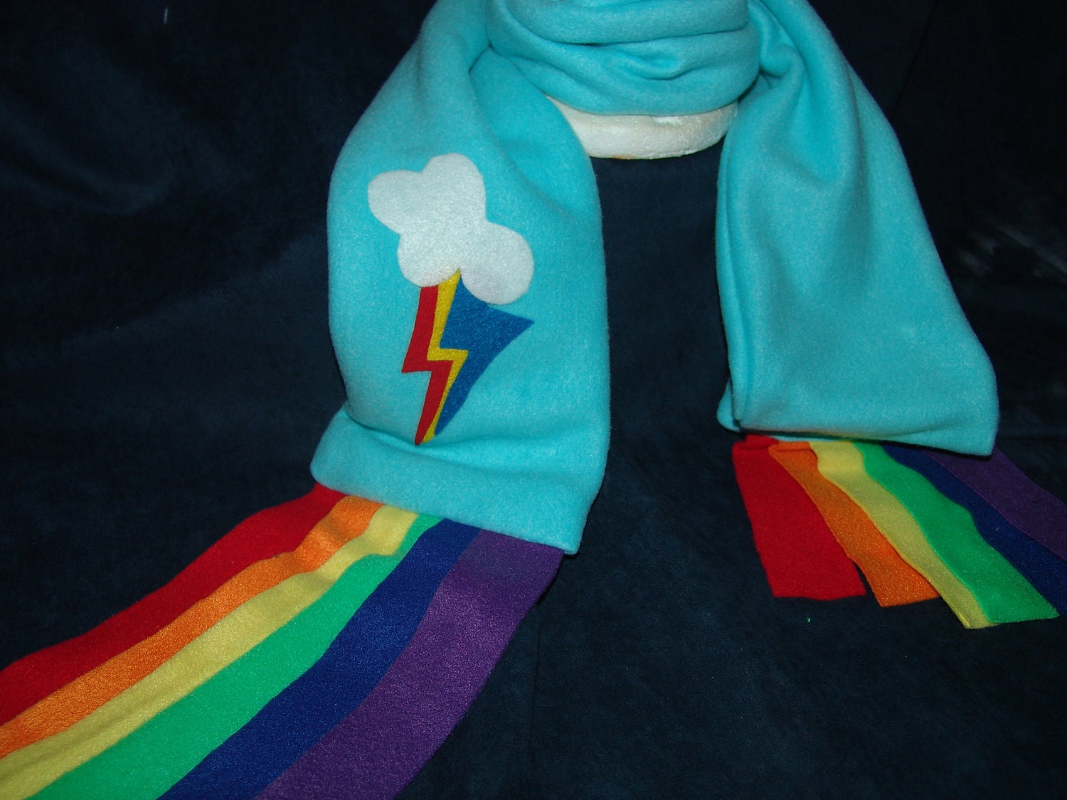 My Little Pony RAINBOW DASH Fleece SCARF Pegasus Friendship is magic MlP FiM