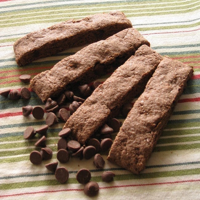 Double Chocolate Italian Biscotti Cookies 1 Dz Gift for Coffee Lover