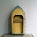 Reserved for Jesse Antique Wood Motorboat Model, Nautical Folk Art