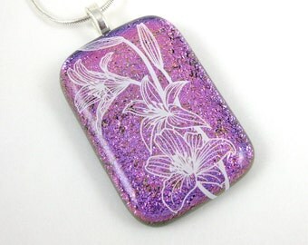 Popular items for glass flower jewelry on Etsy