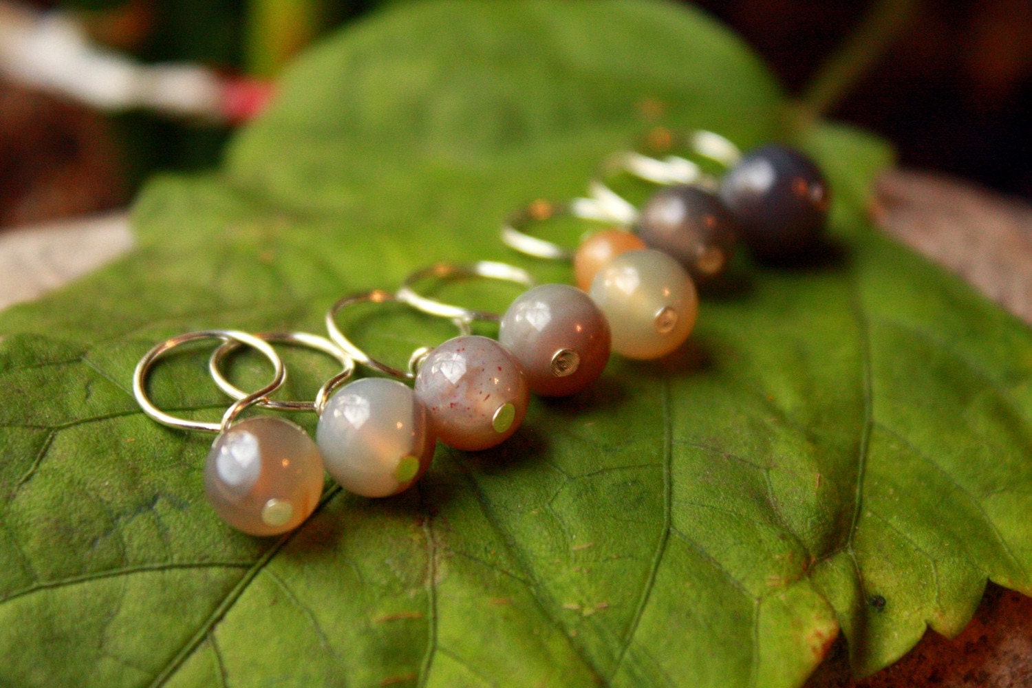 Cafe au Lait Stitch Markers