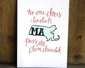 Massachusetts Letterpress Print
