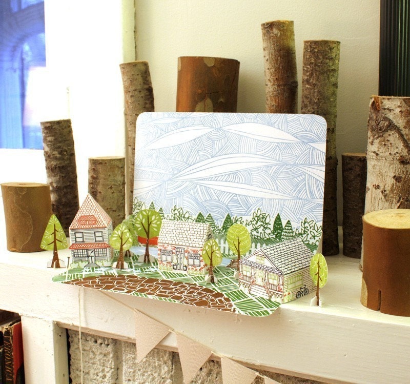 Letterpress Paper House Kit--Chandler Lane