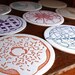 Letterpress Coasters Set of 9 with Bag