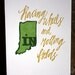 Indiana Letterpress Print Limited Edition