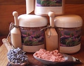 FRENCH PINK CLAY with Ground Lavender Buds & Goats Milk 4 oz size All Natural