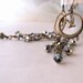 Gypsy Chandelier earrings with metallic crystals and birds