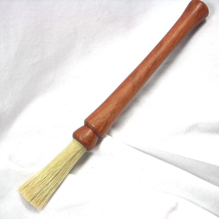 Pastry Brush with HandTurned Satine Wood Handle by LaBeq on Etsy