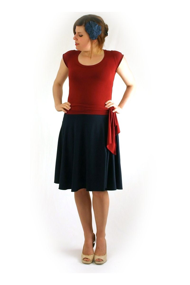 Wrap Skirt in Bamboo Jersey, Any Size, Many Colors