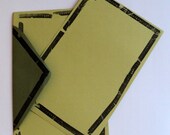 Stationary -Typewriter Ribbon Border - Olive and Sage