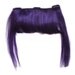 Medium Purple Framed Clip-In Bangs/Fringes Hair Extensions - SALE 50% OFF