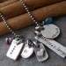 Eclectic Family...fine silver hand stamped personalized gem stone necklace