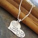 adoption necklace.............hand stamped and soldered sterling silver necklace