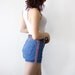 Striped High Waisted Denim Shorts 29 Inch Waist