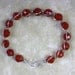 Bracelet Wirewrap Red Carnelian in Sterling Silver