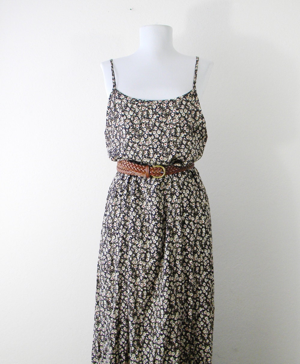 SALE - Vintage Maxi Rayon Slip Dress Size Small to Medium