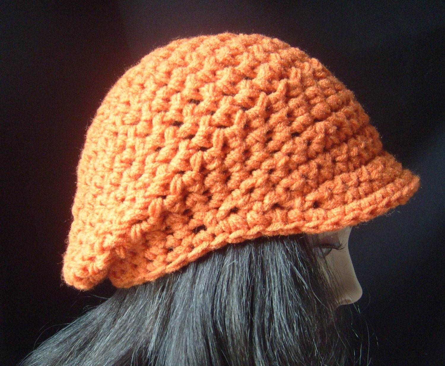 Quick N Easy Brimmed Beanie - In Roasted Pumpkin
