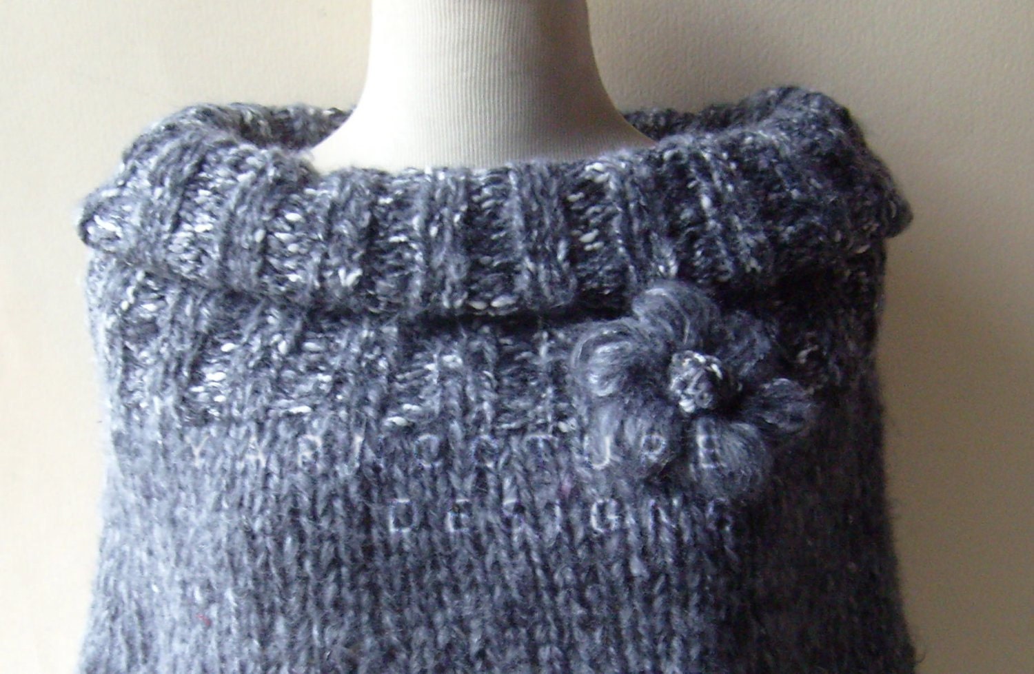 The Urban Girl Cowl Capelet In GORGEOUS GRAY - w/complimentary brooch / On Sale Now