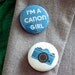Camera Girl - full set of 6 badges / pins / buttons