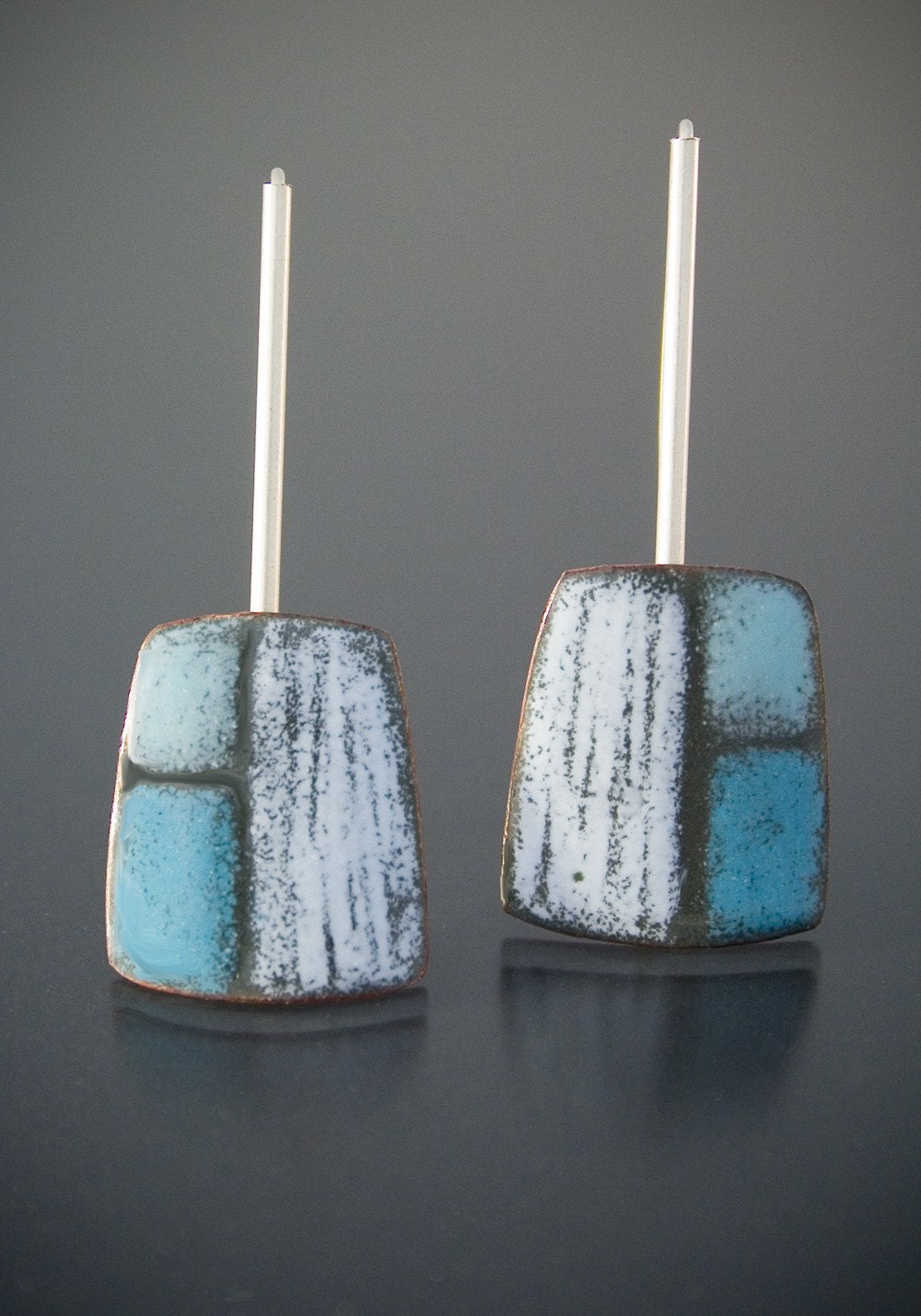 Blue Division Earrings