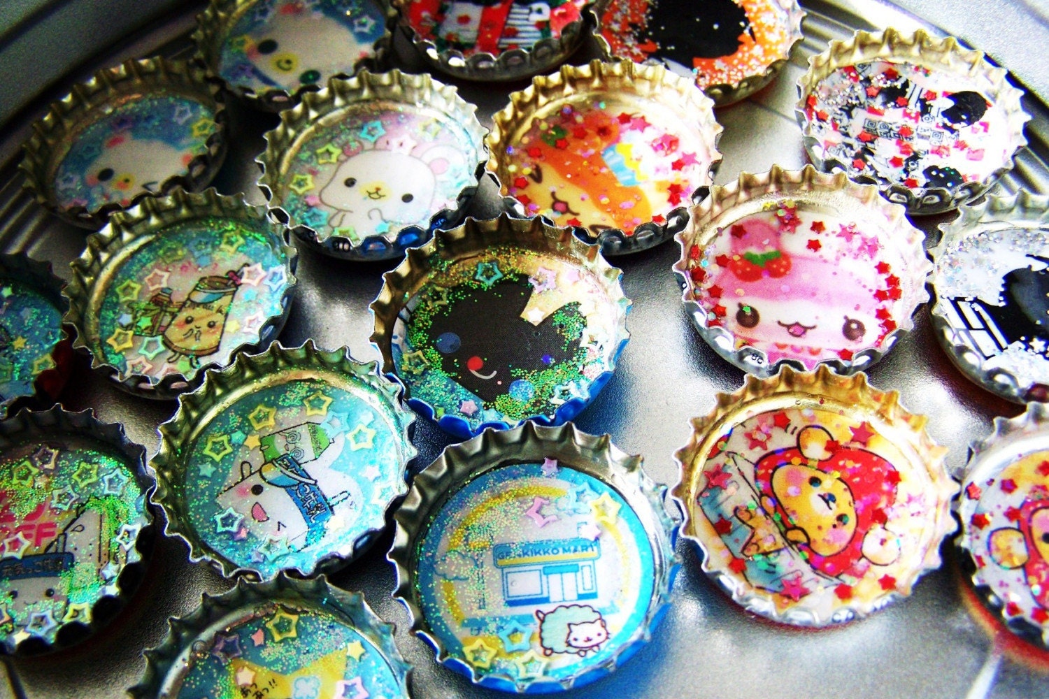 Cute Milk Kun Bottle Cap Magnet