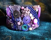 TUTORIAL Jewelry Button Bracelet -- Bead and Button Elastic Bracelet  No 75