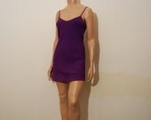 1970s dress / Purple Haze Vintage 70's Something Mad Micro Mini Dress