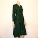 1940s dress / In the Pines Vintage 40's Green Peplum Dress