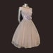 1950s dress / Lavish Lavender Vintage 50's Swiss Dot Full Skirt Dress