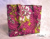 NEW--THE DAHLIA EDEN TOTE--THREE BIG SLASH POCKETS--STANDS ON ITS OWN--AMY BUTLER WILDFLOWERS IN ROSE