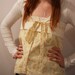 SALE - Was 29 - now 15 - Origami Wrap Apron/Top - Citrus Spring