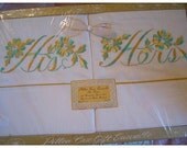 Vintage His and Hers Pillowcases