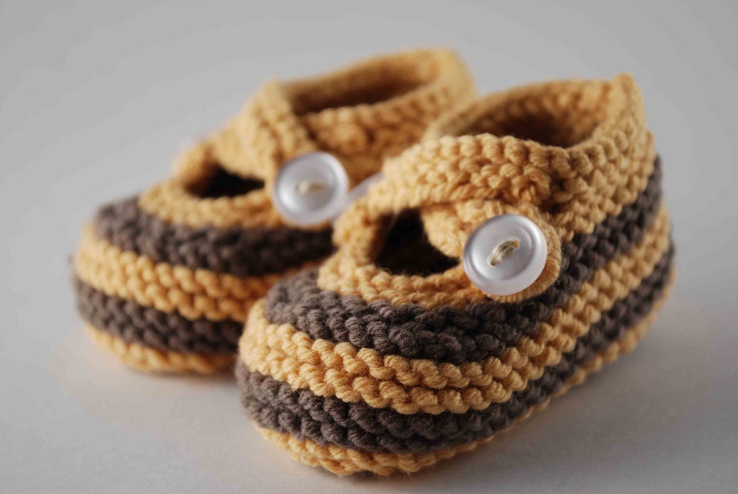 Bumble Bee Baby Booties