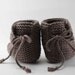 Sweet Baby Taupe Moccasin Booties