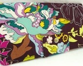 Handmade Long Wallet  BiFold Clutch -Twilight Pond