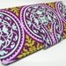 Ironwork in Lilac medallions Handmade Long Wallet BiFold Clutch