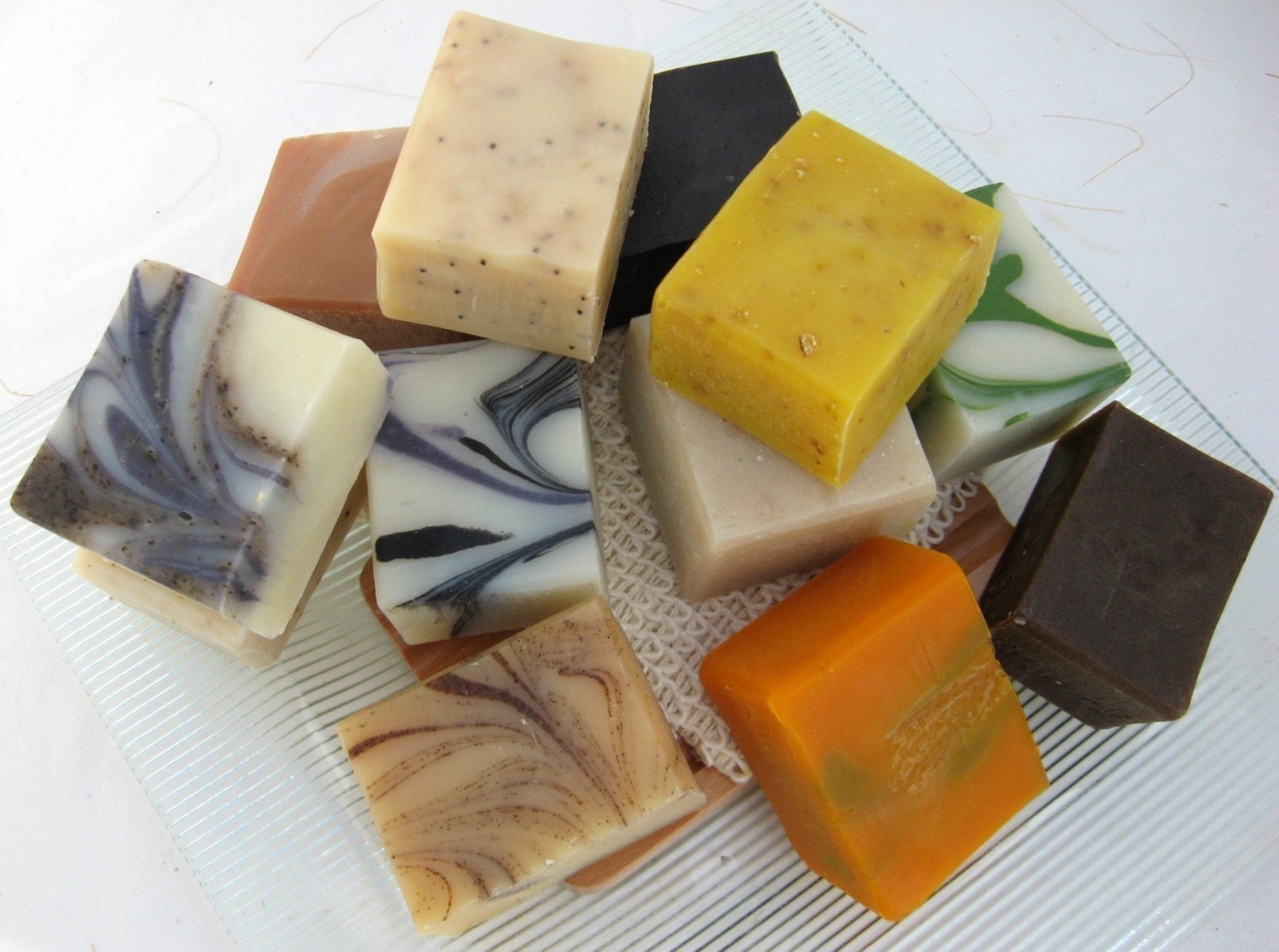 Organic Soap Sampler Set, 9 Half Bars
