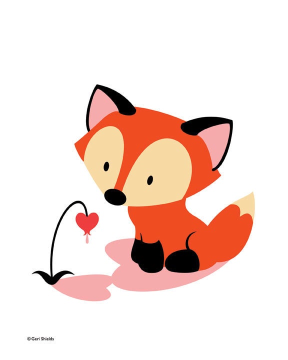 A Curious Thing - 8x10 fox print