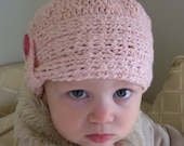 Download Now - CROCHET PATTERN Knit-Look Crocheted Cloche - Baby to Adult - Pattern PDF