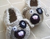 Download Now - CROCHET PATTERN Puppy Love Baby Shoes - Pattern PDF