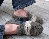 Download Now - CROCHET PATTERN Penny Loafer Slippers - Mens Sizes - Pattern PDF
