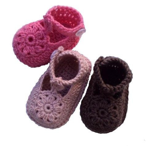 Download Now - CROCHET PATTERN Flower Motif Baby Shoes - Pattern PDF