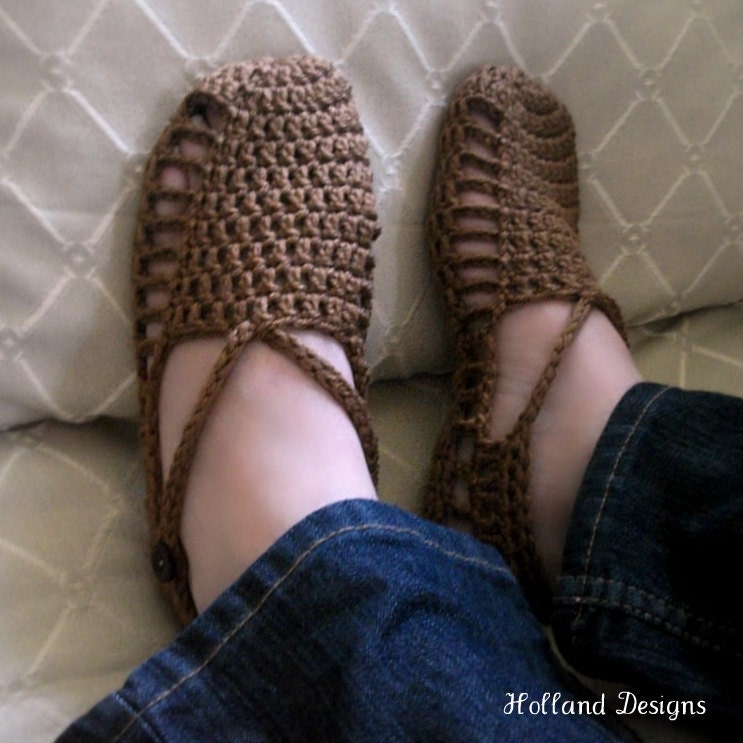 Download Now - CROCHET PATTERN Easy Crocheted Sandals - Pattern PDF