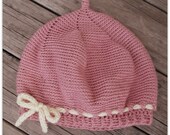 Download Now - CROCHET PATTERN Pleated Beret - Sizes Baby to Adult - Pattern PDF