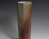 Tall Faceted Vase