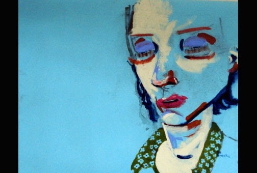 outsider EMERY original painting 'in the lowlands'