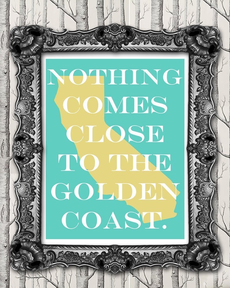 California Golden Coast 8x10 Print