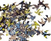 Funfetti Paper Confetti   Paper Die Cut Birds  Doves  in  Faded China