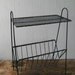 Wire Table Mid Century Modern Metal Wire Stand Table Magazine Rack